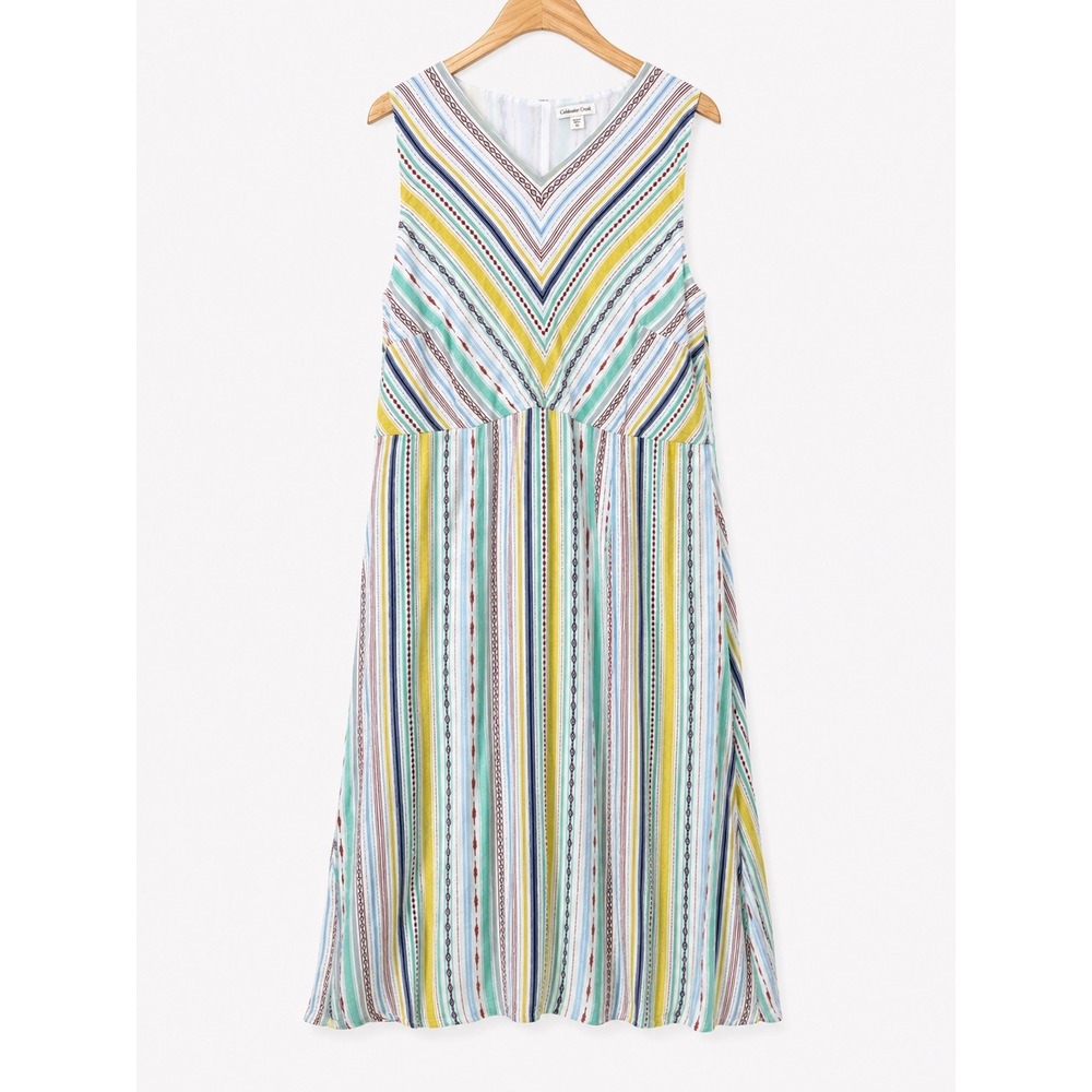 Coldwater Creek Sleeveless Maxi Dress Size 3X Southwestern Desert Boho Resort